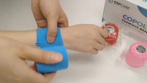 Fese fotbal – bandaje elastice autoadezive Copoly pentru sportivi