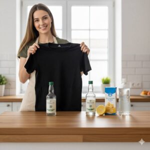 Scapă de reziduurile albe de pe haine după spălare cu aceste trucuri